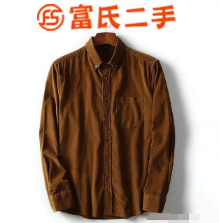 出售全新秋冬新款简约灯芯绒长袖口袋衬衫