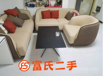 组合沙发粗布面9成新低价处理