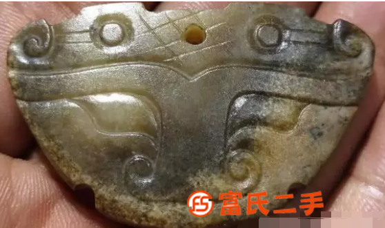 老玉兽牌一个