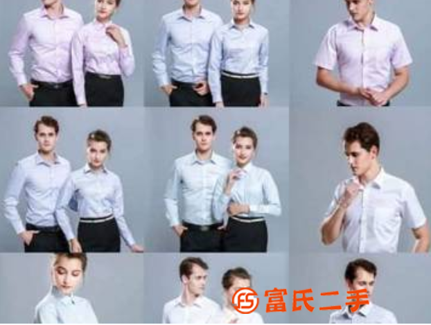 武汉女士衬衫制作，小方领衬衣订制，现货商务衬衣厂家