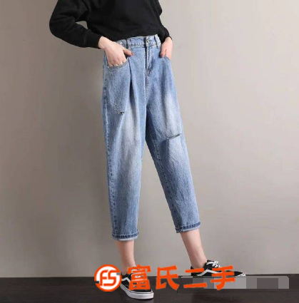 牛仔裤老爹裤厂家直销尾货清仓几元处理牛仔裤货源批发