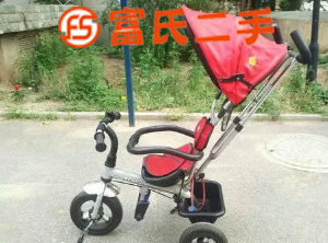 儿童充气三轮车自行车脚踏车宝宝推车乐卡lecoco