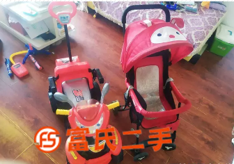 幼兒電動(dòng)車，幼兒推車  200元