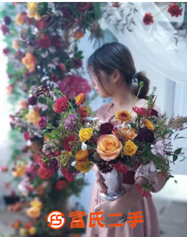 宝安区婚礼场地布置 拱门 新娘手捧花 开业花篮