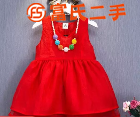 红色网纱女童连衣裙棉面料亲肤透气好不扎肉  40元