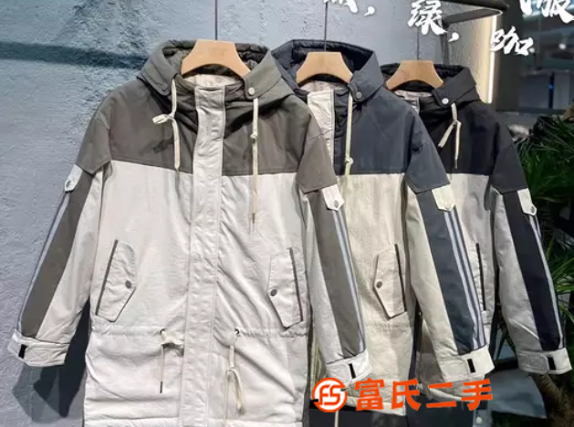 秋冬款男装品牌时尚潮流羽绒服折扣批发