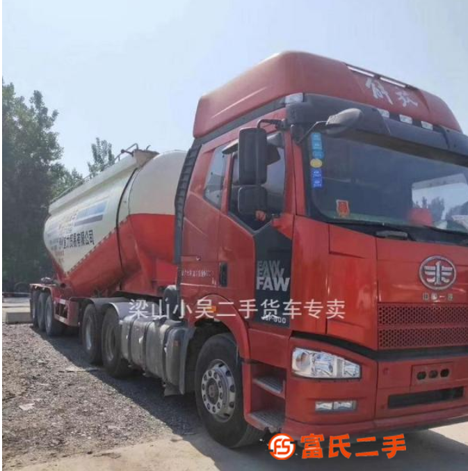 出售一批二手东风天龙解放陕汽德龙欧曼水泥罐车手续齐全