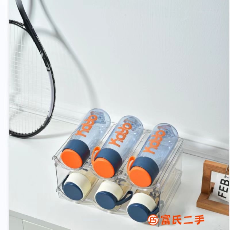 跨境亚马逊可堆叠透明pet红酒架水杯架多功能收纳折叠家用置物架 